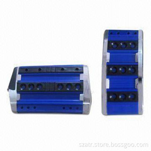 Car pedal Pads with Blue, Red, Black, Brown and Silver Colors